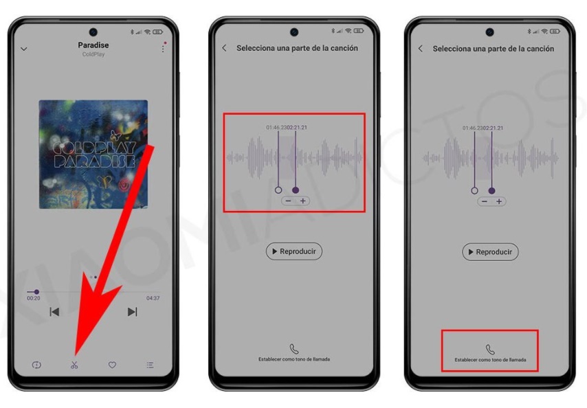 Xiaomi telefonda istediğiniz müzikten zil sesi oluşturma